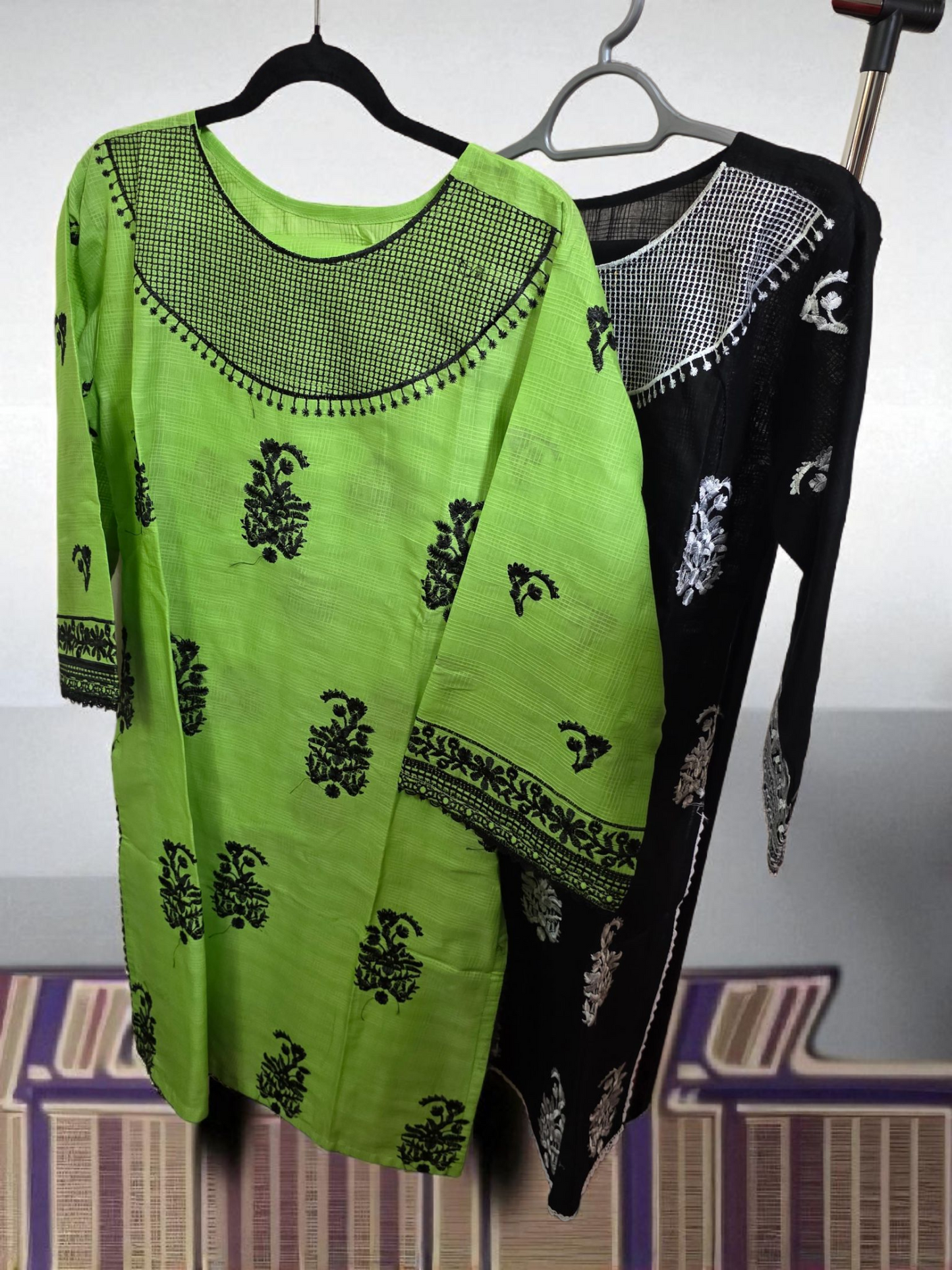 2pc Coord asian set, cotton. M/L