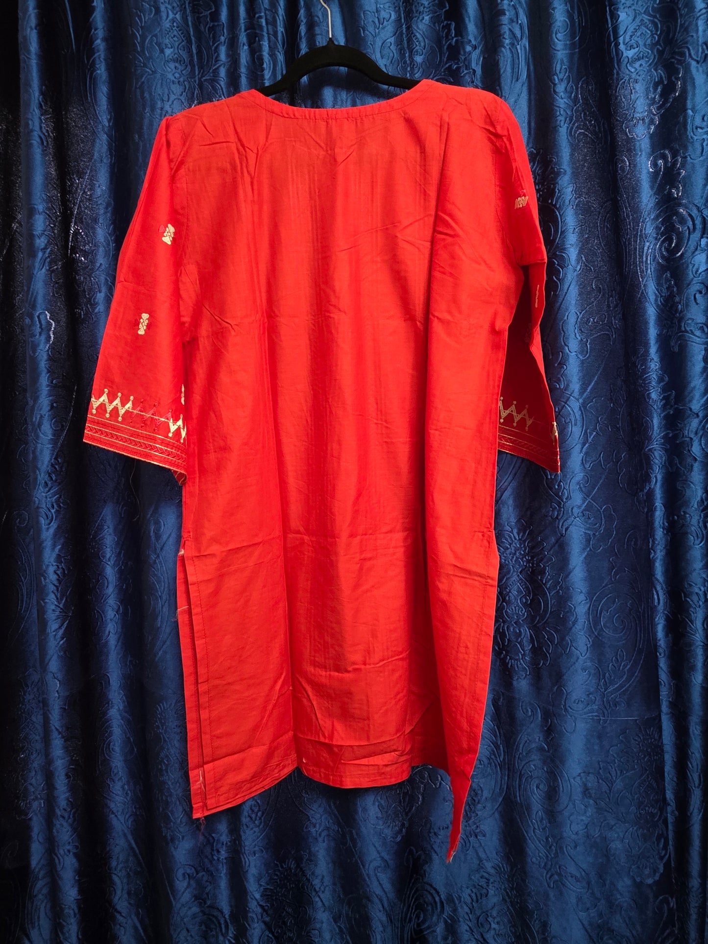 Red Kurta, simple and elegant