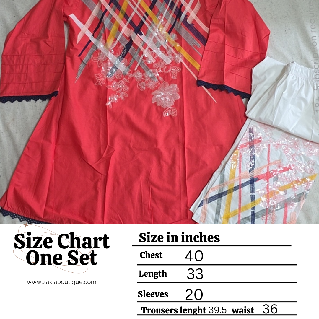 Frock style 2pc Elegant coord set