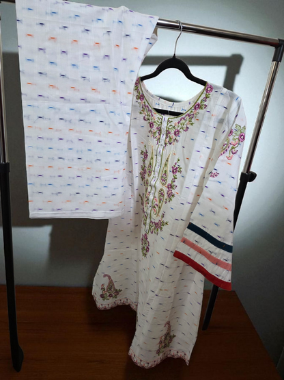 Elegant 2pc coord asian set, frock style