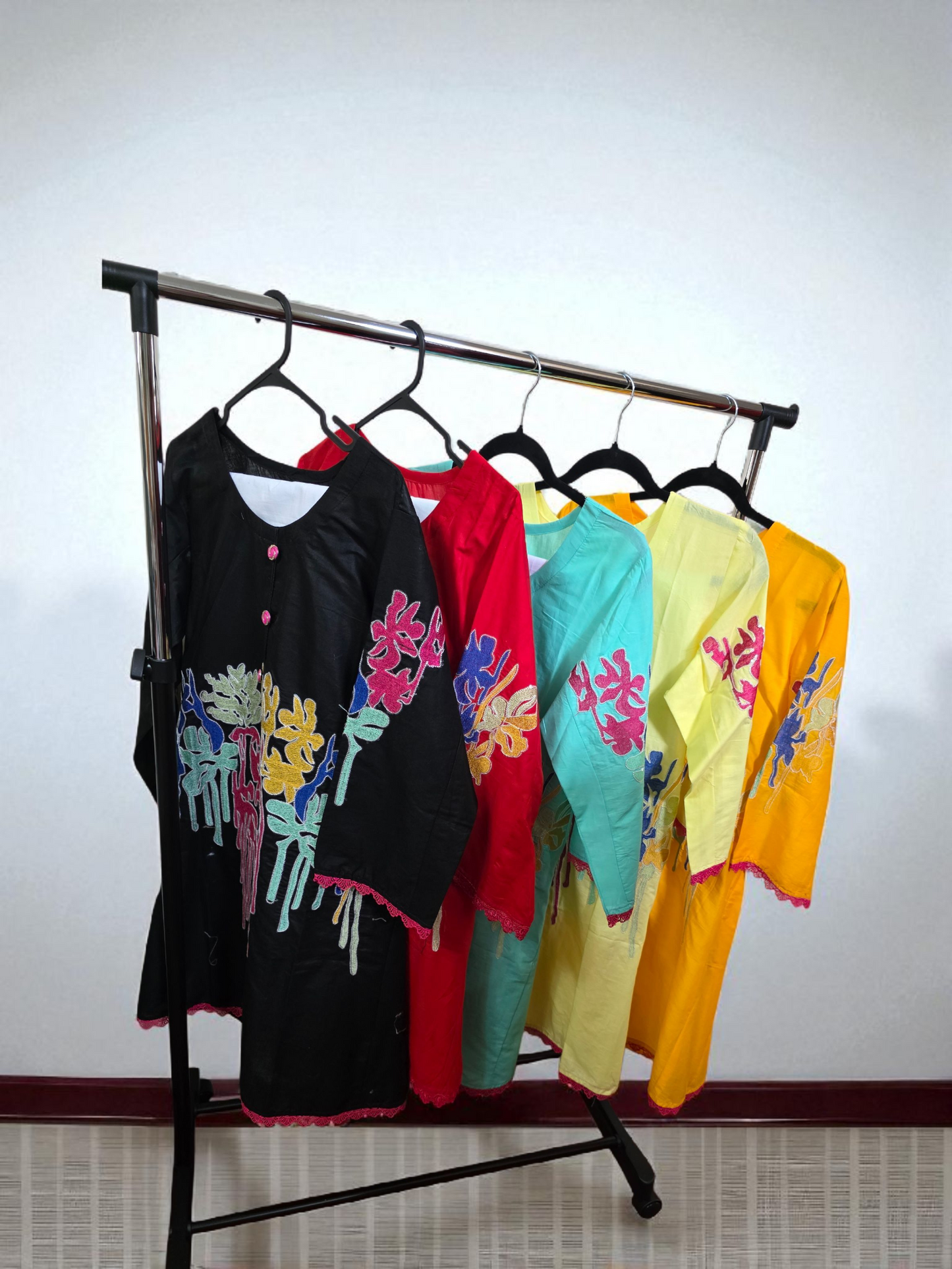 2pc coord frock style Kuri set, cotton