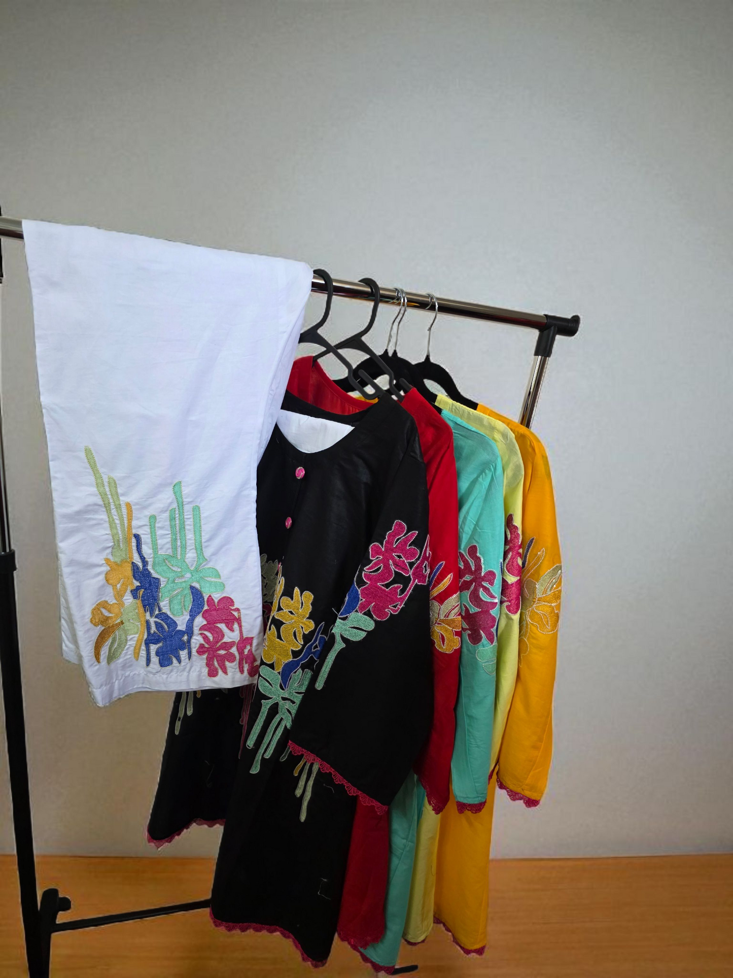 2pc coord frock style Kuri set, cotton