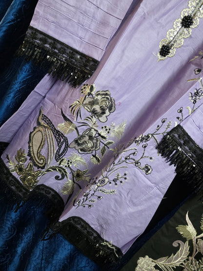 Elegant Frock design Kurta set, cotton