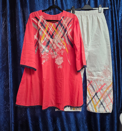 Frock style 2pc Elegant coord set