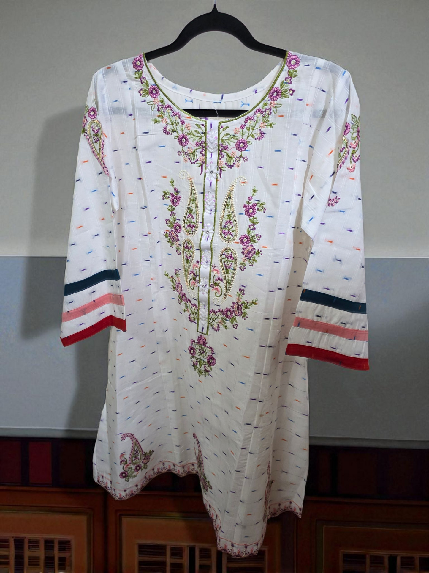 Elegant 2pc coord asian set, frock style