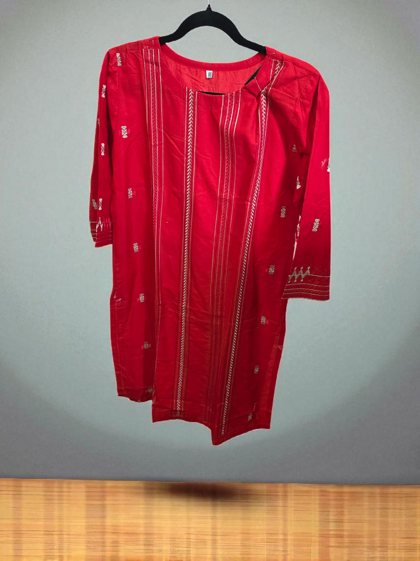 Red Kurta, simple and elegant