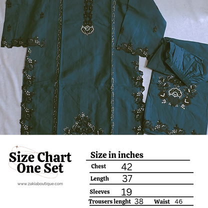 2pc coord asian set, embroidery