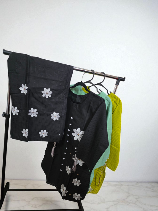 2pc Elegant sleeve string detail, coord set