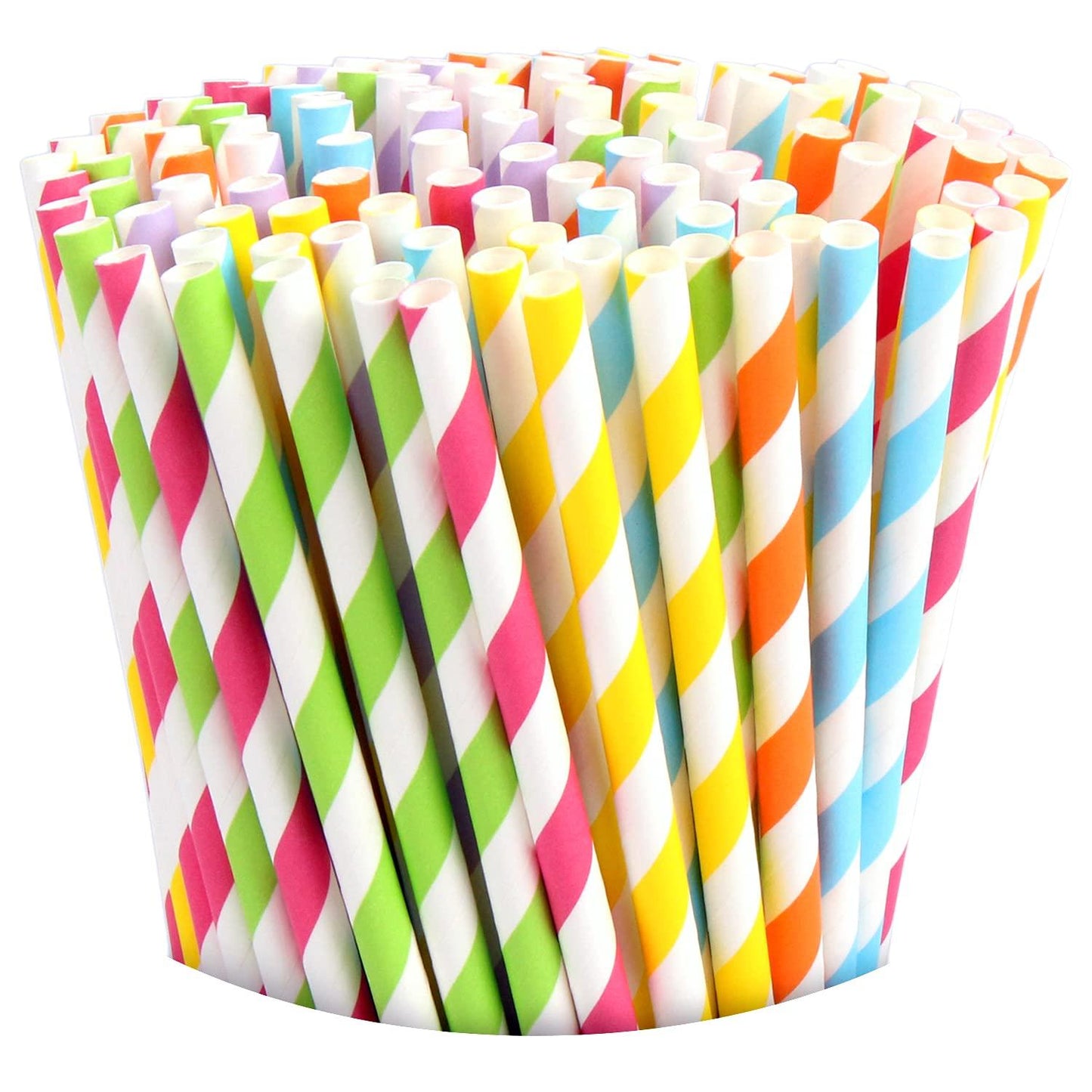 Multicolor Paper Straws (150 per pack)