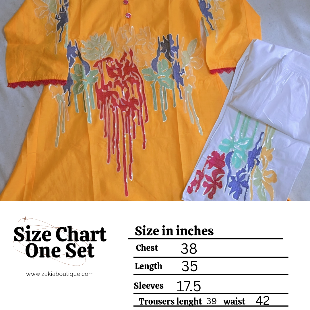 2pc coord frock style Kuri set, cotton