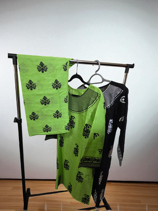 2pc Coord asian set, cotton. M/L