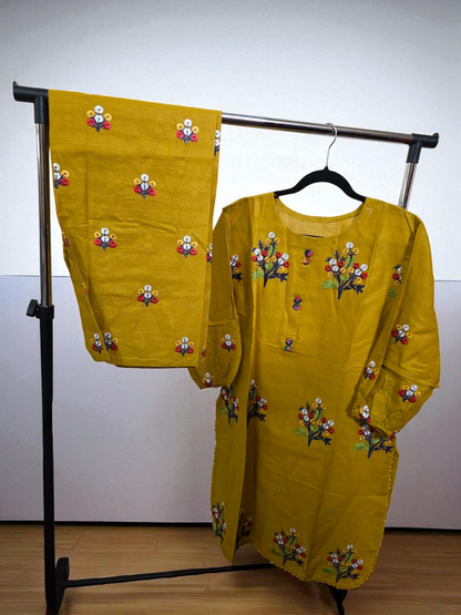 Coord set 2pc asian style, cotton